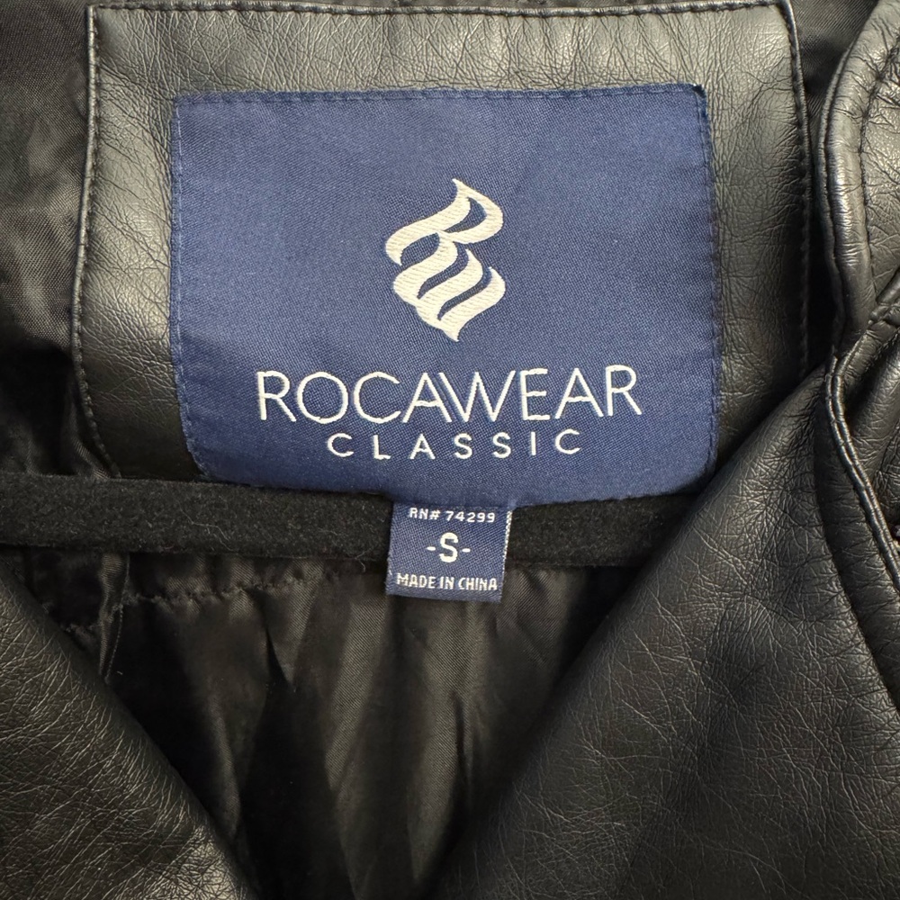 Rocawear Women's Black Leather Jacket - Picture 2 of 5
